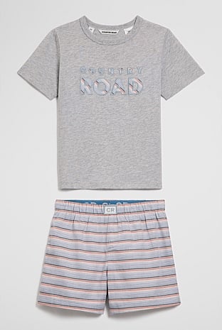Short Sleeve Logo Pyjama Set