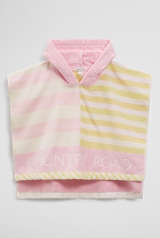 Stripe Swim Poncho