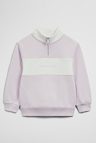 Panelled 1/4 Zip Sweat