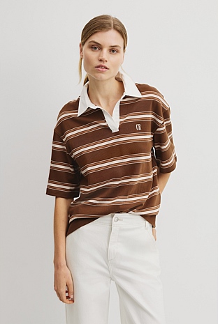 Stripe Rugby Polo