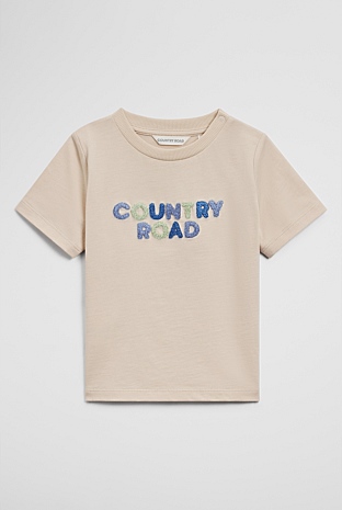 Australian Cotton Short Sleeve Boucle Tee
