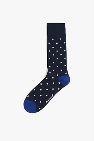 Australian Cotton Blend Spotted Sock