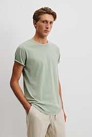 Australian Cotton Longline Garment Dyed T-Shirt