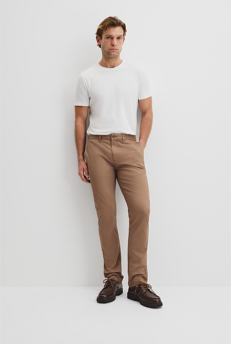 Australian Cotton Slim Fit Stretch Chino
