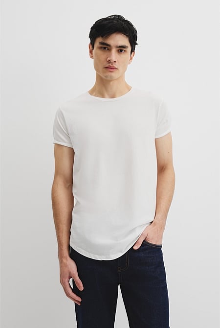 Australian Cotton Longline Garment Dye T-Shirt