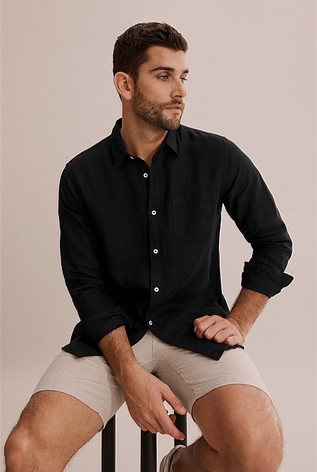 Regular Fit Linen Shirt