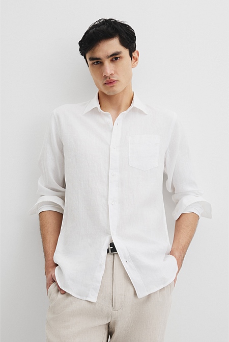 Regular Fit Organically Grown Linen Shirt