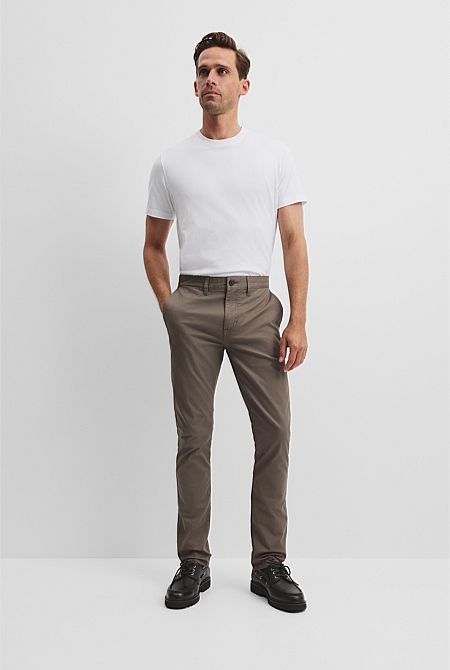 Australian Cotton Slim Fit Stretch Chino