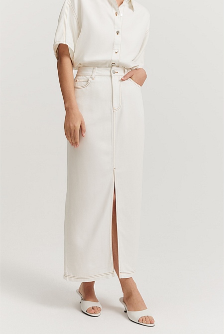 SLVRLAKE Denim Mini skirts for Women | Online Sale up to 87% off | Lyst