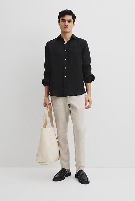 Organically Grown Linen Regular Fit Shirt
