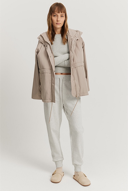 Australian Cotton Rib Cuff Track Pant