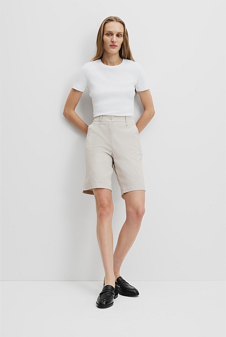 Cotton Twill Walk Short