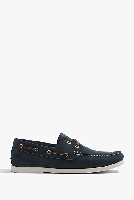 Flynn Nubuck Leather Boat Shoe