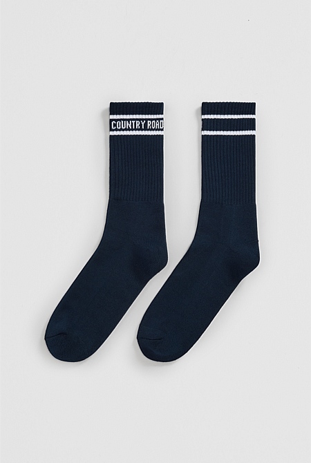 Australian Cotton Blend Country Road Sport Crew Sock