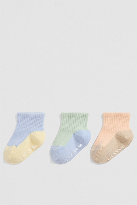 Quarter Crew Sock Pack of 3