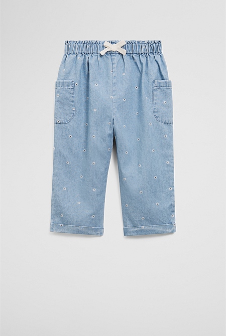 Chambray Daisy Pant