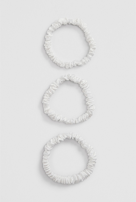 Small Silk Scrunchie Pack of 3
