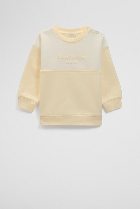 Australian Cotton Spliced Logo Sweat