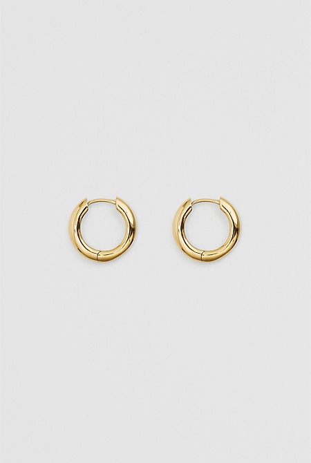 Tarnish-Resistant Large Slim Hoop