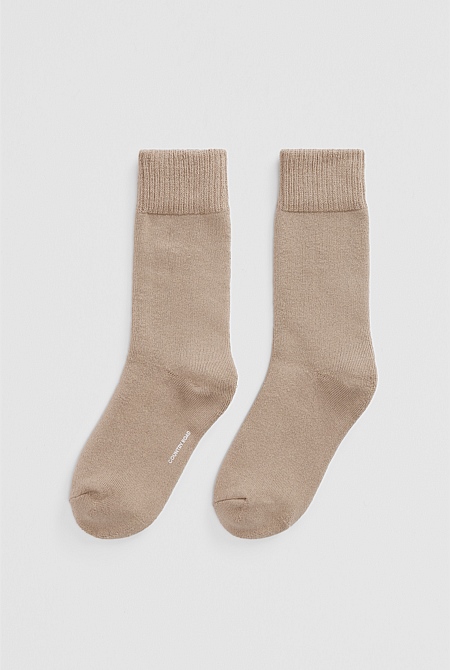 Australian Cotton Blend Boot Crew Sock