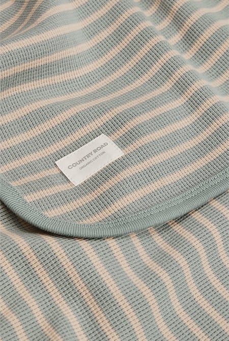 Organically Grown Cotton Waffle Blanket