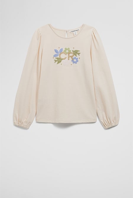 Organically Grown Cotton CR Long Sleeve T-Shirt