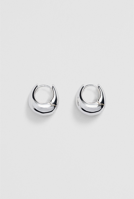 Small Bubble Hoop Earring