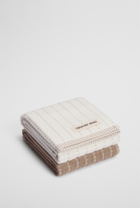 Mira Australian Cotton Tea Towel Pack of 2