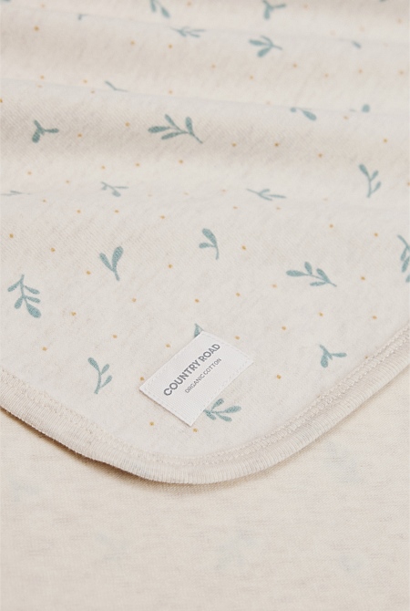 Organically Grown Cotton Blend Newborn Blanket
