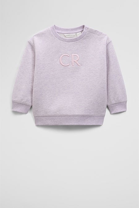 Oversized Australian Cotton CR Logo Sweat