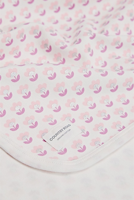 Organically Grown Cotton Blend Newborn Swaddle