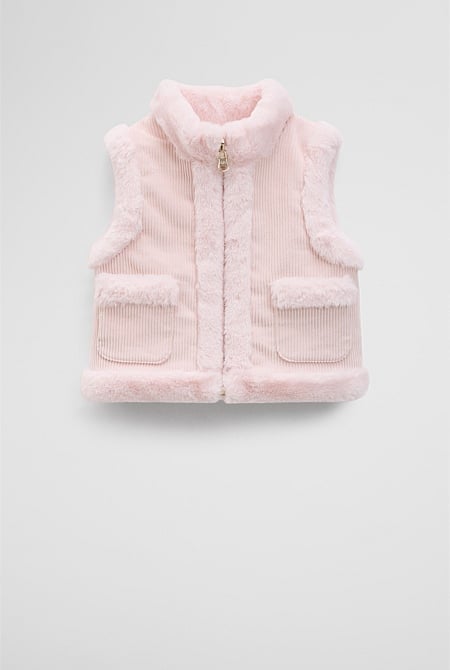 Reverse Faux Fur Vest