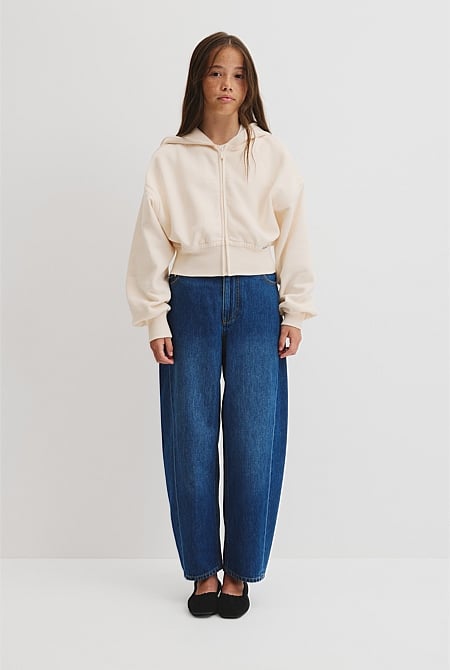 Teen Cropped Zip Through Jacket