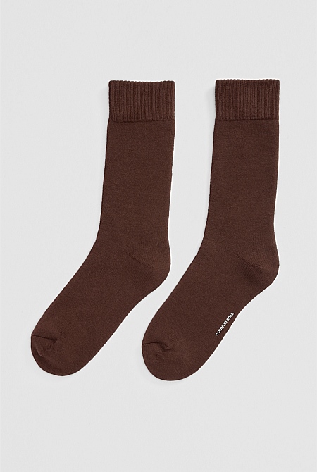 Cotton Blend Boot Crew Sock