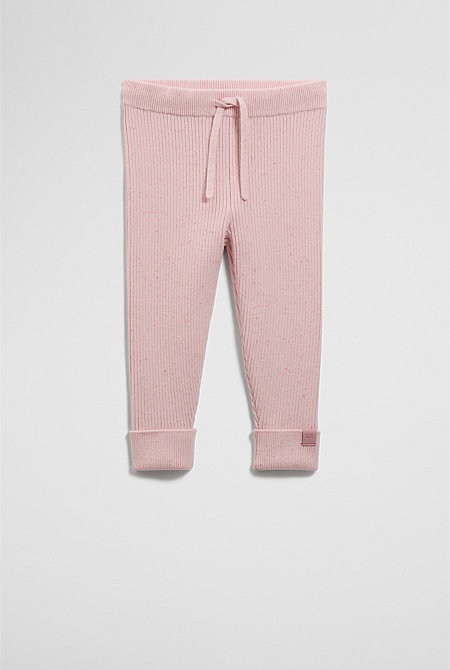 Organically Grown Cotton Rib Knit Legging