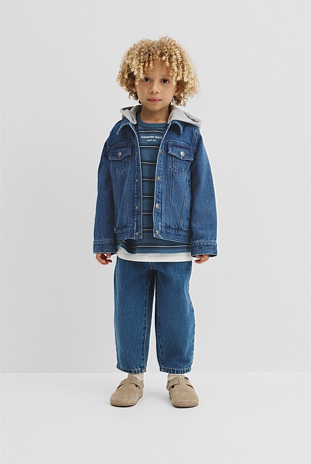 Hooded Denim Jacket