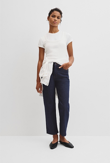 Classic Mid Rise Straight Jean