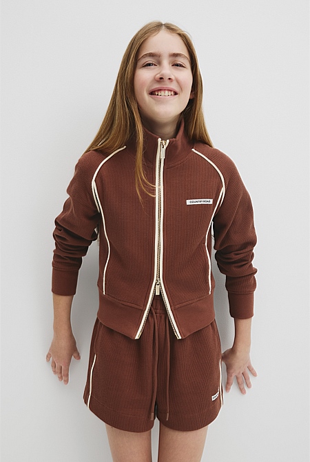 Teen Raglan Zip Through Jacket