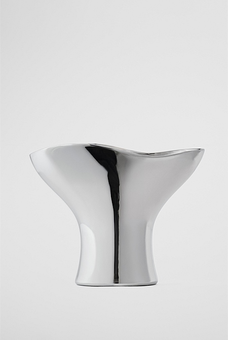 Pela Small Metallic Vase