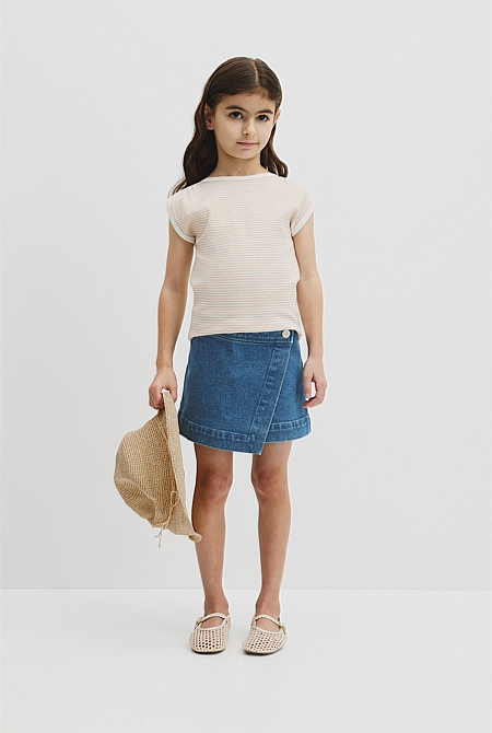 Denim Skort