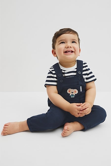 Organically Grown Cotton Koala Jersey Overall