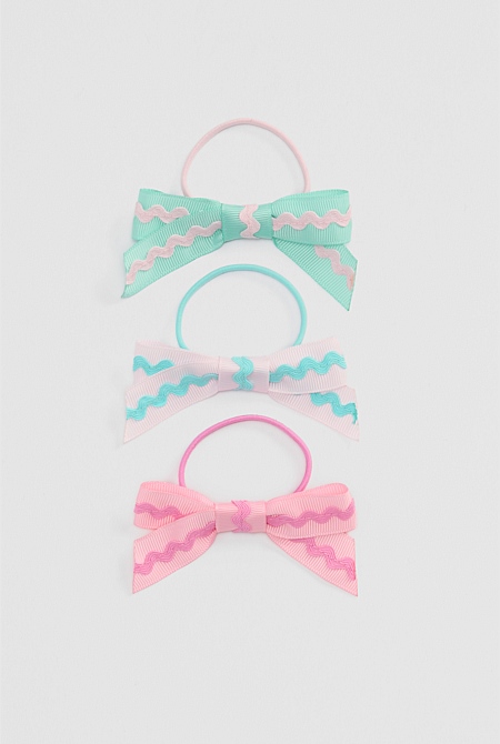 Ric Rac Bow Pack of 3