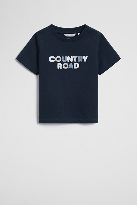 Australian Cotton Short Sleeve Boucle Tee