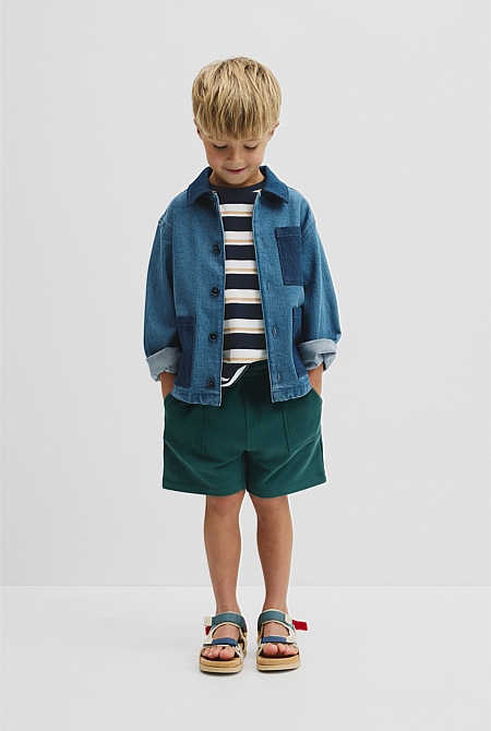 Australian Cotton Pocket Detail Sweat Straight
