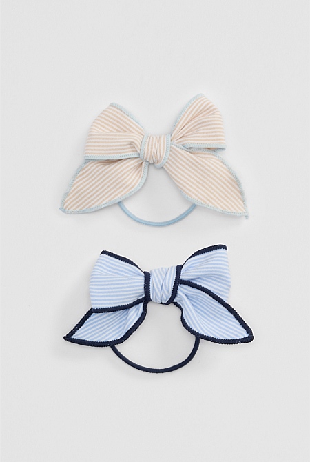 Bow Hair Tie Pack of 2 Bow Hair Tie Pack of 2