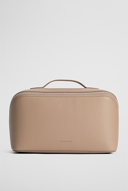 Branded Detail Large Convertible Cosmetic Case