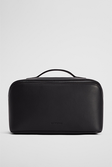 Branded Detail Large Convertible Cosmetic Case