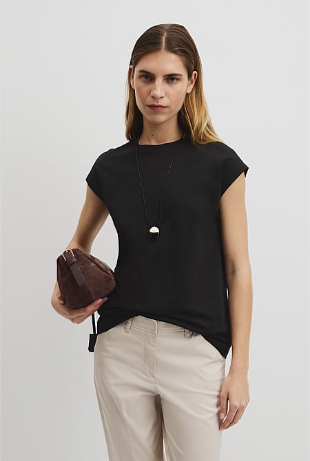 Australian Cotton Relaxed Crew Tank