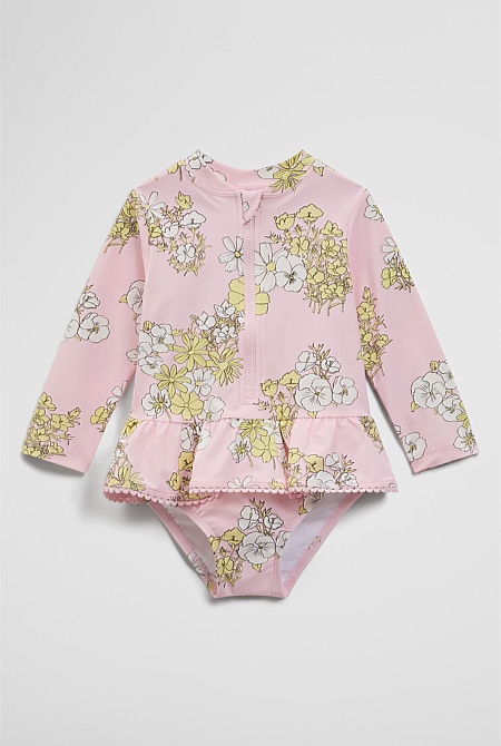 Long Sleeve Frill Swimsuit Long Sleeve Frill Swimsuit
