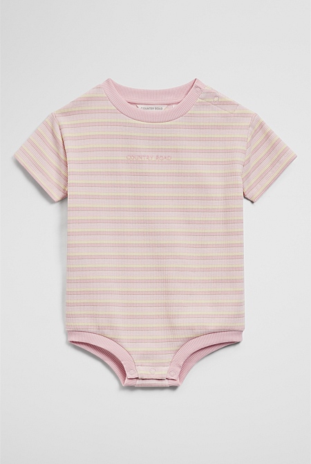 Short Sleeve Rib Oversized Bodysuit